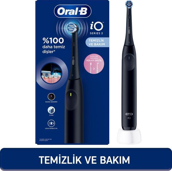 Oral-B iO 2 Şarjlı Diş Fırçası - Siyah - Image 1