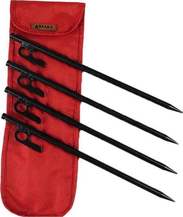 Bal-Kar 6 Adet Siyah Çadır Çivisi 20 Cm Ve Taşıma Çantası - Image 1