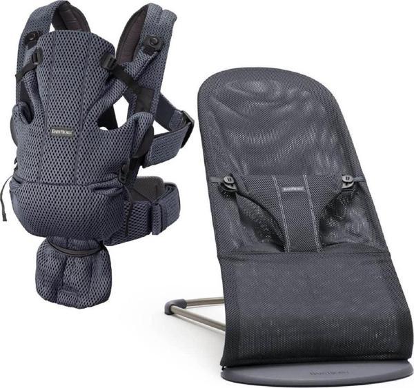 Babybjörn Balance Bliss Ana Kucağı Mesh & Kanguru Move 3D Mesh / Anthracite - Image 1