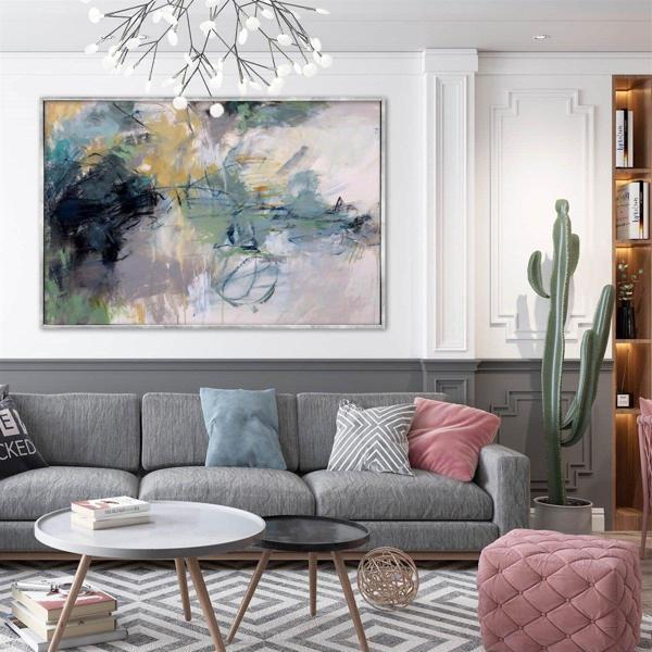 Beginning Of The End Yağlı Boya Dokulu Tablo 100X150 Siyah Çerçeveli - Image 1