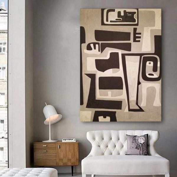 Etnica Yağlı Boya Dokulu Tablo 60X90 Çerçevesiz - Image 1