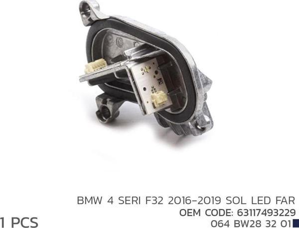BMW 4 SERI F32 2016-2019 SOL LED MODÜL 63117493229 - Image 1