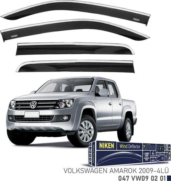 Niken VW Amarok 2009- Kromlu Cam Rüzgarlığı 4 LÜ - Image 1
