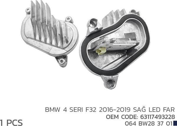 Bmw 4 Seri F32 2016-2019 Sağ Led Modül 63117493228 - Image 1