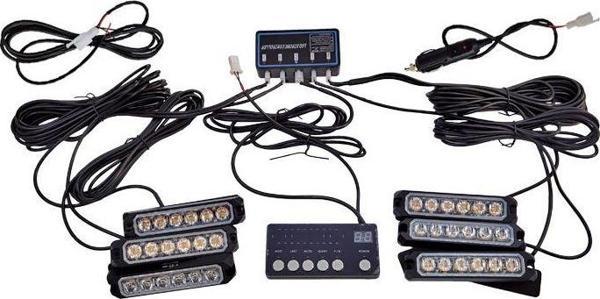 7 fonksiyonlu çakar lamba 12-30v 6 led 6 adet sarı*sarı set / LAPA550-1 - Image 1