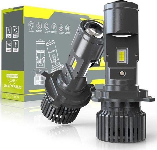 Premium led far ampulü lensli H4  16.000LM / LAAM958 - Image 1