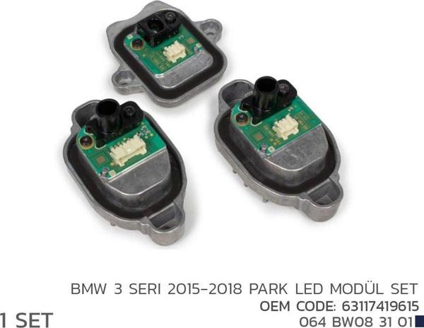 BMW 3 2015-2018 PARK LED MODÜL SET 63117419615 - Image 1