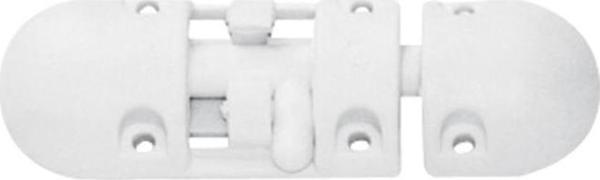 Nuova Rade Anti-Rattle Barrel Bolt, Plastic, White - Image 1