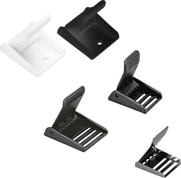 Nuova Rade Buckle for 50mm Webbing, w/ Notches, Plastic,Black - Image 1