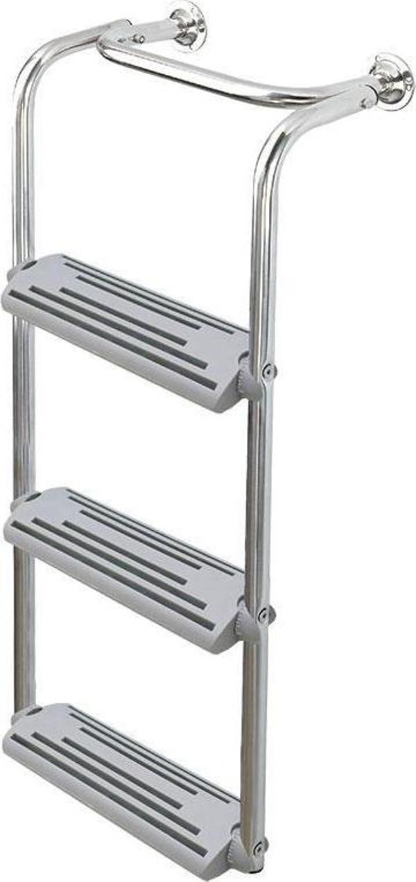 Nuova Rade Foldable Ladder,Inox 316,3 steps 90⁰- 180⁰ - Image 1