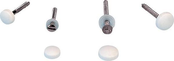 Nuova Rade Cap Washer for Screw, Ø3.5mm, Plastic, White - Image 1