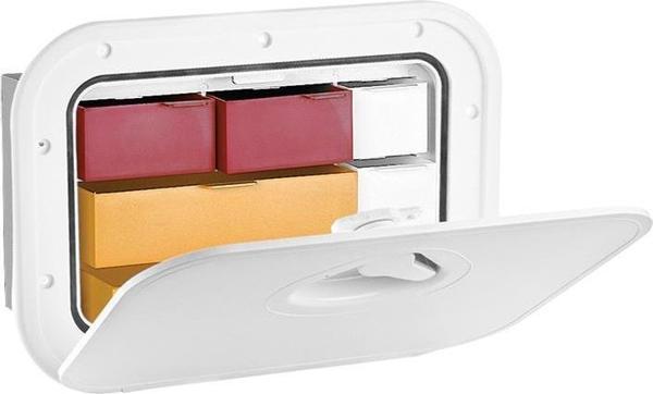 Nuova Rade MID LINE Stor. Hatch Çekmeceli Lock, Beyaz, 278x378mm - Image 1