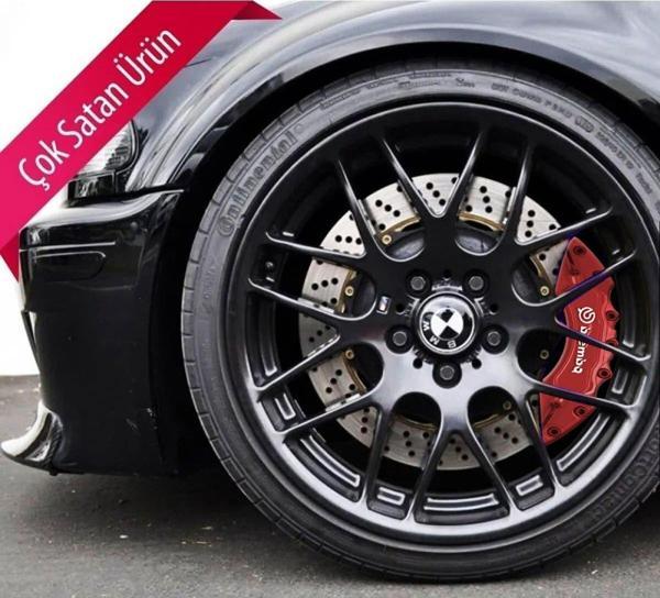 Volkswagen Sharan Uyumlu Brembo Kırmızı Kaliper Kapağı 4 Parça Ön Arka Set - Image 1