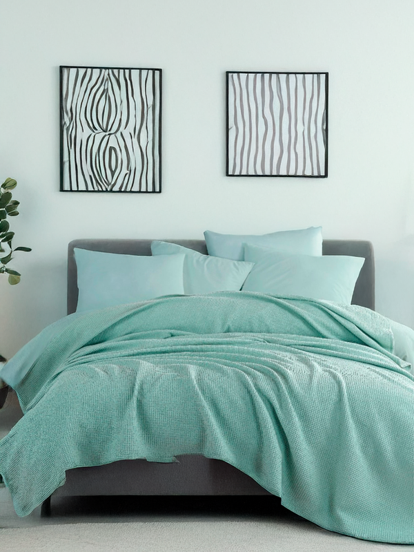 Ecocel Pike Örtü Battal 220x230cm Karde Mint Yeşili - Image 1