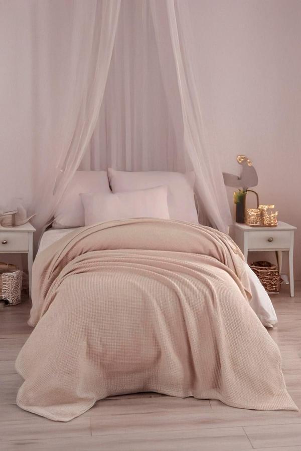 Ecocel Pike Örtü Bebek 100x120cm Karde Koyu Bej - Image 1