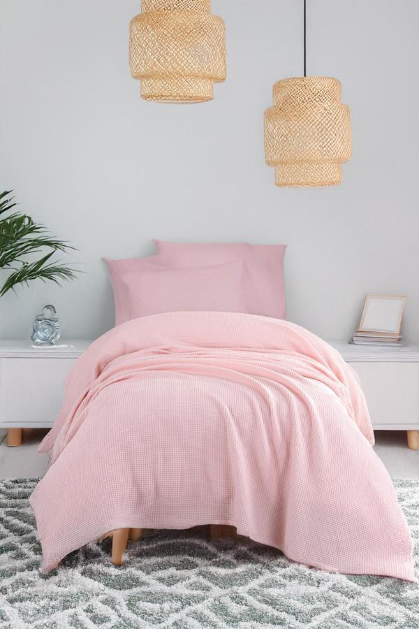Ecocel Pike Örtü Bebek 100x120cm Karde PudraPembe - Image 1