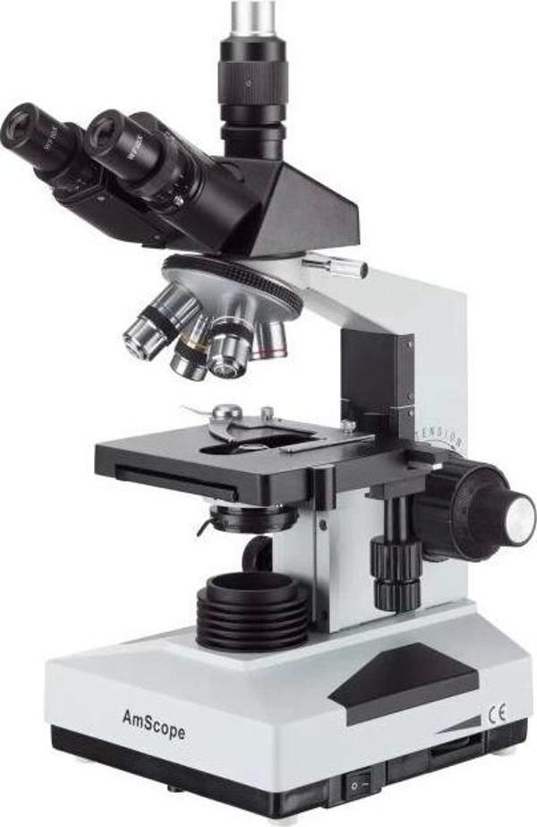 AmScope T490B Bileşik Trinoküler Mikroskop 40X-2000X Büyütme - Image 1