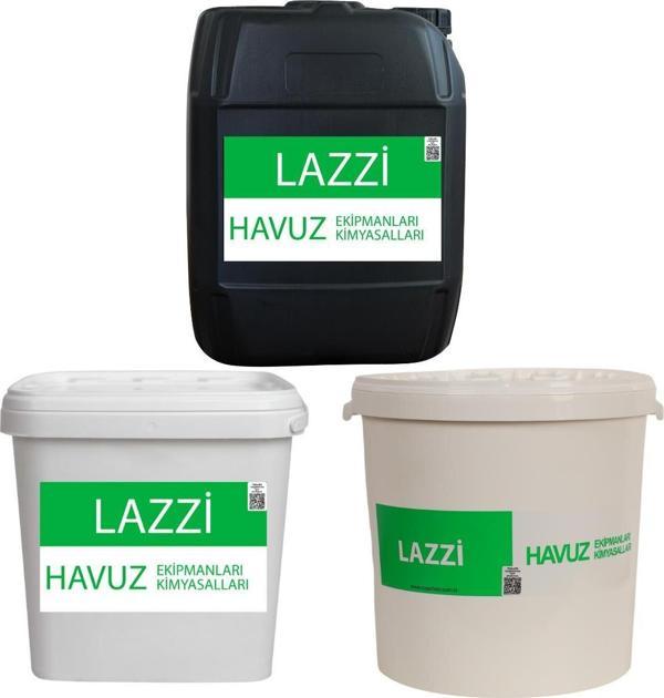 Lazzi Toz Klor 25 KG - Yosun Önleyici 20 KG - Toz ph Düşürücü 25 KG Paketi - Image 1