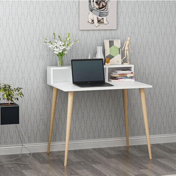 Mobilya Gezegeni Rona Çalışma Masası - Beyaz - 90 Cm - Image 1