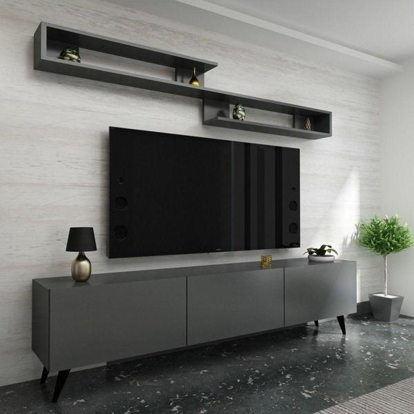 Mobilya Gezegeni Emma Tv Ünitesi 150Cm Antrasit - Image 1