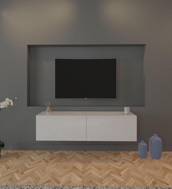 Mobilya Gezegeni Logo Tv Üitesi 90 Cm Beyaz - Image 1