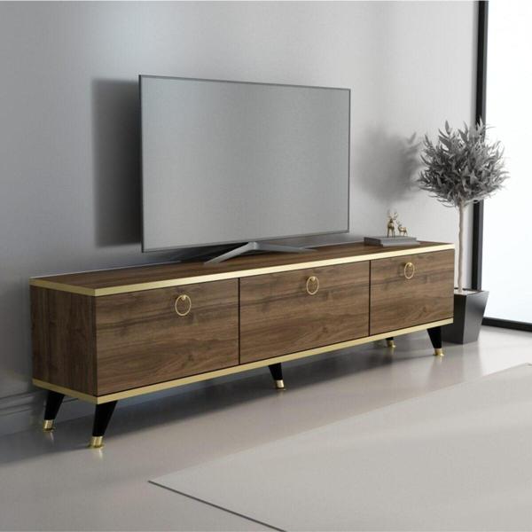 Mobilya Gezegeni Ceviz Gold Elite Gold Tv Ünitesi 150 Cm - Image 1