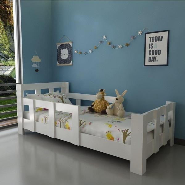 Mobilya Gezegeni Montessori Karyola - W41- Beyaz-90X190Cm Yatak Uyumlu - Image 1
