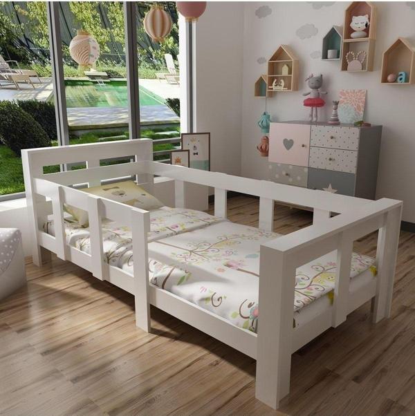 Mobilya Gezegeni Montessori Karyola - X2006- Beyaz-90X190Cm Yatak Uyumlu - Image 1