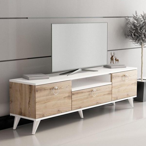 Mobilya Gezegeni Flot Tv Ünitesi 150 Cm Beyaz-Çırağan - Image 1