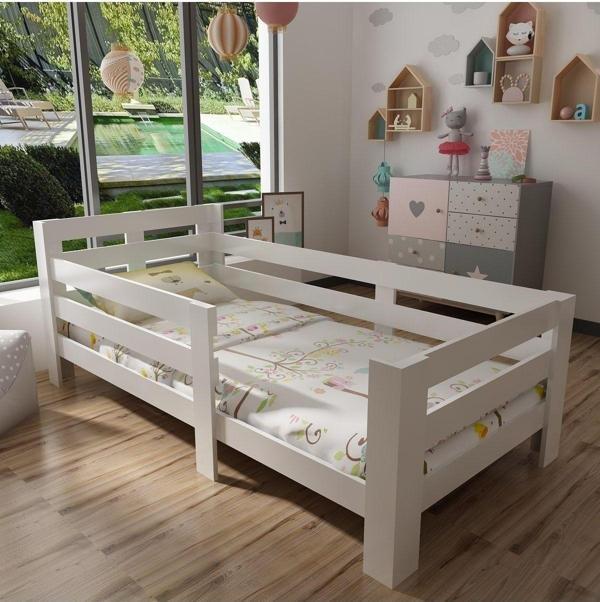 Mobilya Gezegeni Montessori Karyola - X2008- Beyaz-90X190Cm Yatak Uyumlu - Image 1