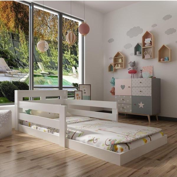 Mobilya Gezegeni Montessori Karyola - X2015- Beyaz-90X190Cm Yatak Uyumlu - Image 1