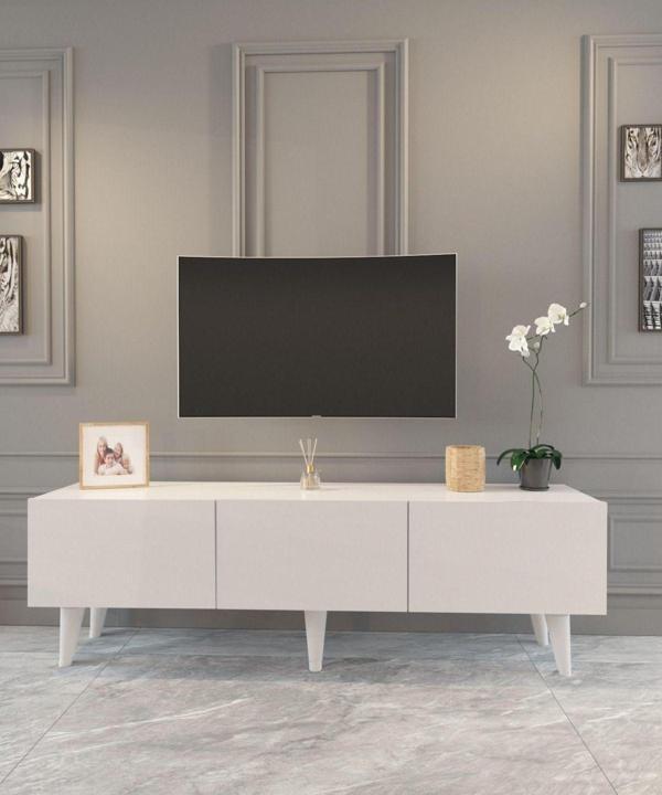 Mobilya Gezegeni Datça Tv Ünitesi 150 Cm Beyaz - Image 1
