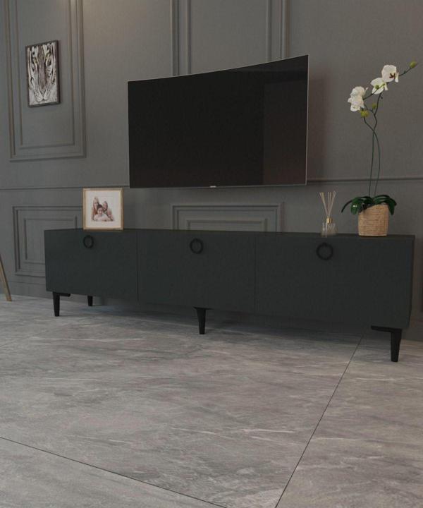 Mobilya Gezegeni Fronto Tv Ünitesi Antrasit 150 Cm - Image 1