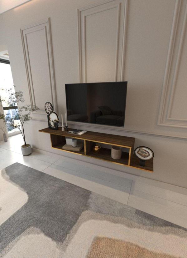 Mobilya Gezegeni Alpin Gold Tv Ünitesi 140 Cm - Image 1