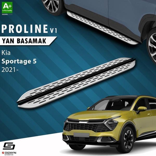S-Dizayn Kia Sportage 5 OEM Still Pro V1 Aluminyum Yan Basamak 173 Cm 2021 Üzeri - Image 1