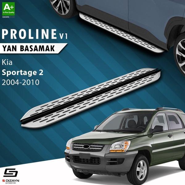 S-Dizayn Kia Sportage 2 OEM Still Pro V1 Aluminyum Yan Basamak 173 Cm 2004-2010 - Image 1