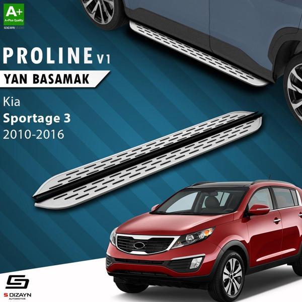 S-Dizayn Kia Sportage 3 OEM Still Pro V1 Aluminyum Yan Basamak 173 Cm 2010-2014 - Image 1