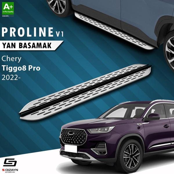 S-Dizayn Chery Tiggo8 Pro OEM Still Pro V1 Aluminyum Yan Basamak 183 Cm 2022 Üzeri - Image 1