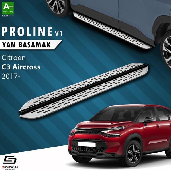 S-Dizayn Citroen C3 Aircross OEM Still Pro V1 Aluminyum Yan Basamak 183 Cm 2017 Üzeri - Image 1