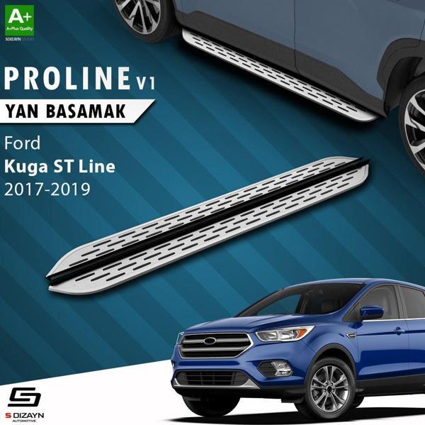 S-Dizayn Ford Kuga 2 ST-Line OEM Still Pro V1 Aluminyum Yan Basamak 183 Cm 2017-2019 - Image 1