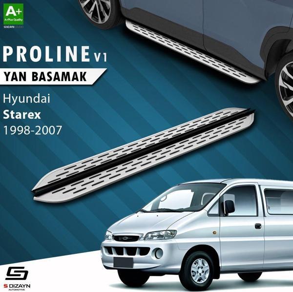 S-Dizayn Hyundai H-1 Starex OEM Still Pro V1 Aluminyum Yan Basamak 193 Cm 1998-2007 - Image 1