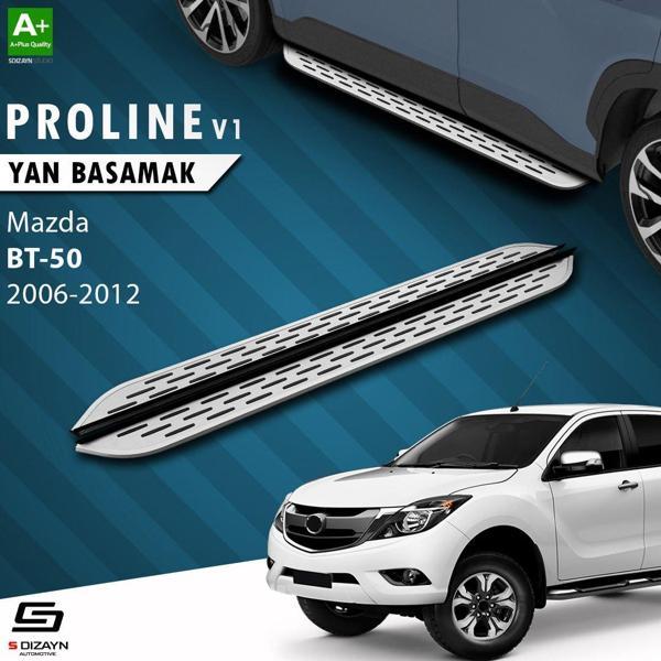 S-Dizayn Mazda BT-50 Pick-Up OEM Still Pro V1 Aluminyum Yan Basamak 193 Cm 2006-2012 - Image 1