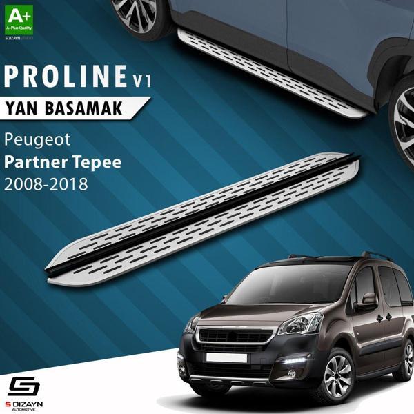 S-Dizayn Peugeot Partner 2 Tepee OEM Still Pro V1 Aluminyum Yan Basamak 193 Cm 2008-2018 - Image 1