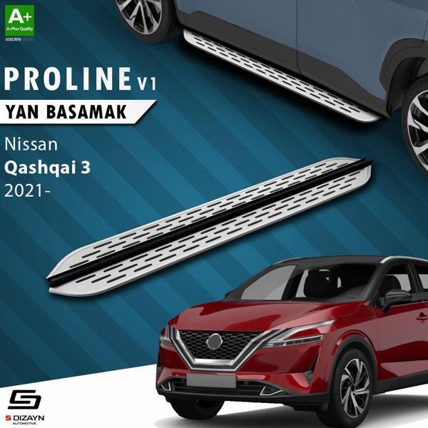 S-Dizayn Nissan Qashqai 3 OEM Still Pro V1 Aluminyum Yan Basamak 173 Cm 2021 Üzeri - Image 1