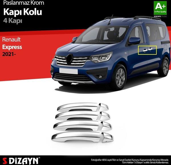 S-Dizayn Renault Express Krom Kapı Kolu 4 Kapı 2021 Üzeri - Image 1