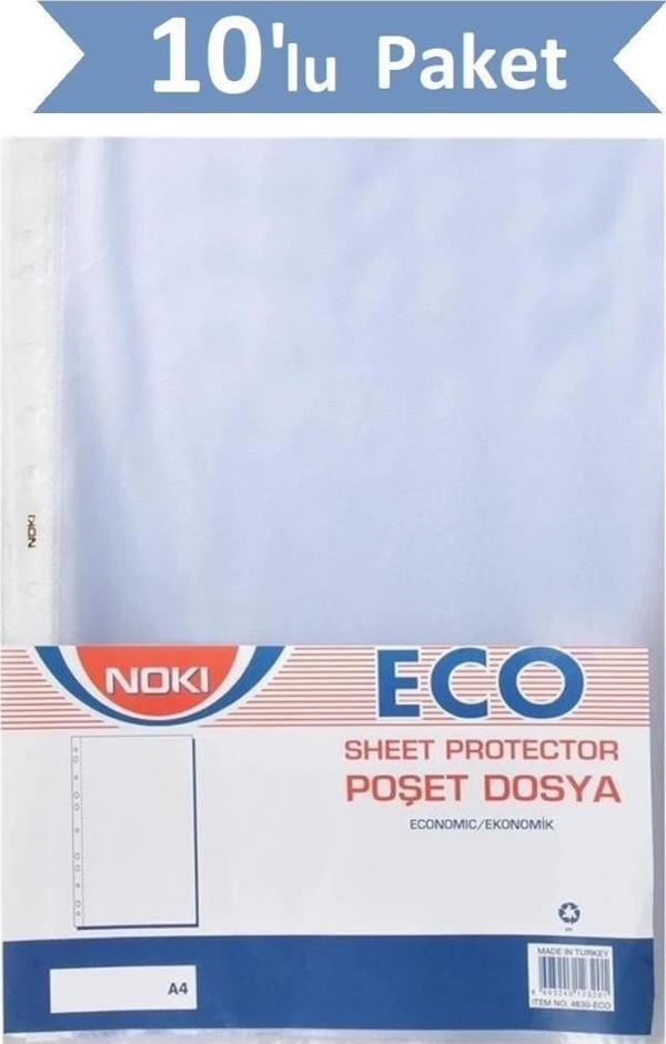 Noki Eco A4 Poşet Dosya 100' lü 10 Paket - Image 1