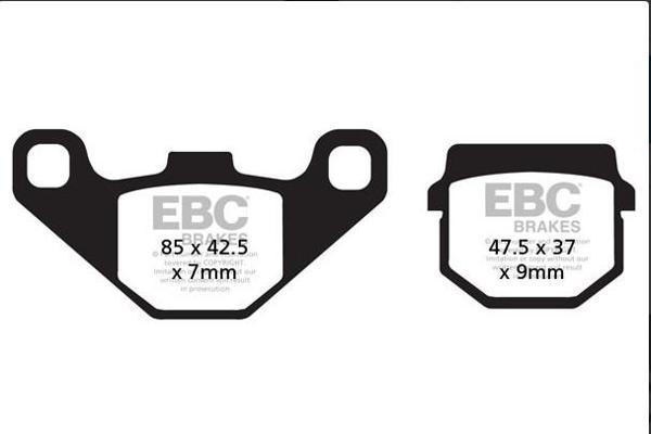 Ebc Fren Balatası Sfa083  2005-2021 Piaggio Nrg Power 50  Arka - Image 1
