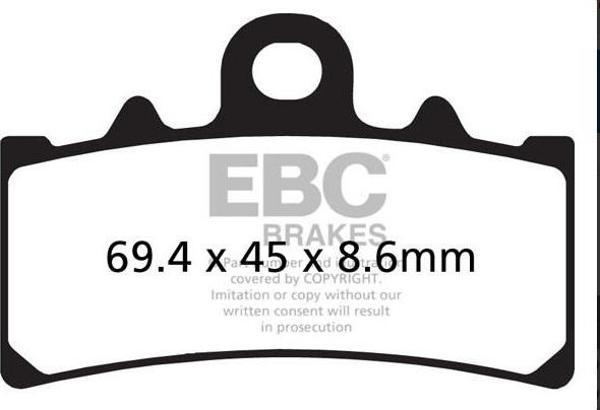 Ebc Fren Balatası Sinter Fa606hh 2020-2022 Bajaj Dominar 400 Ug Ön - Image 1