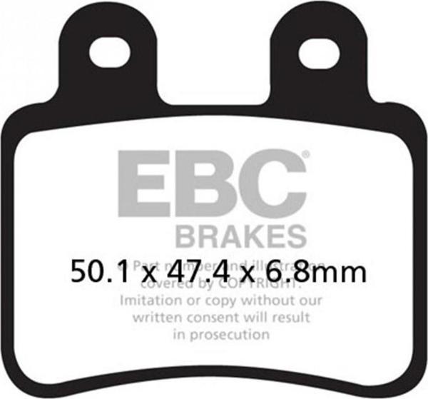 Ebc Fren Balatası Sfac350 Carbon 2007-2012 Peugeot Geopolis 250  Arka (ajt Kaliper) - Image 1