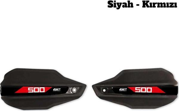 Gp Kompozit Elcik Koruma Siyah-kırmızı Honda Nx 500 2025 Uyumlu - Image 1